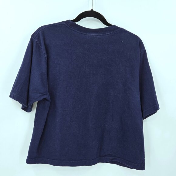 Champion Vintage Y2K Cropped Tee Navy - Picture 2 of 4